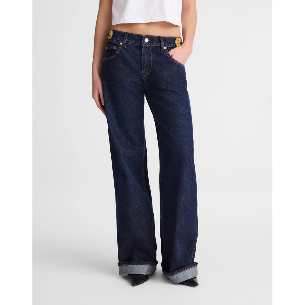Madewell x Benjamin Talley Smith The Coolidge Low-Rise Wide-Leg Jean Size 24 NWT